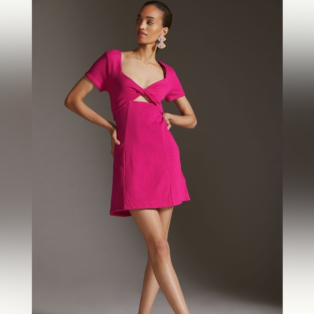 Anthropologie Maeve Cut-Out Mini Dress